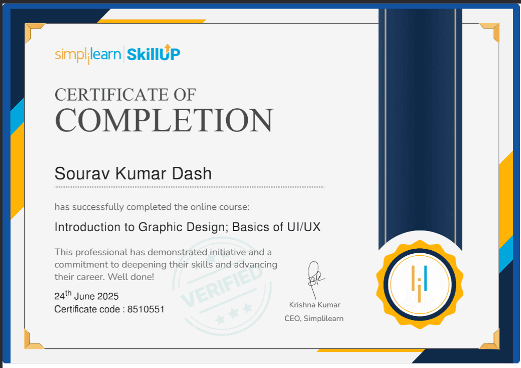 Introduction to Graphic Design; Basics of UI-UX