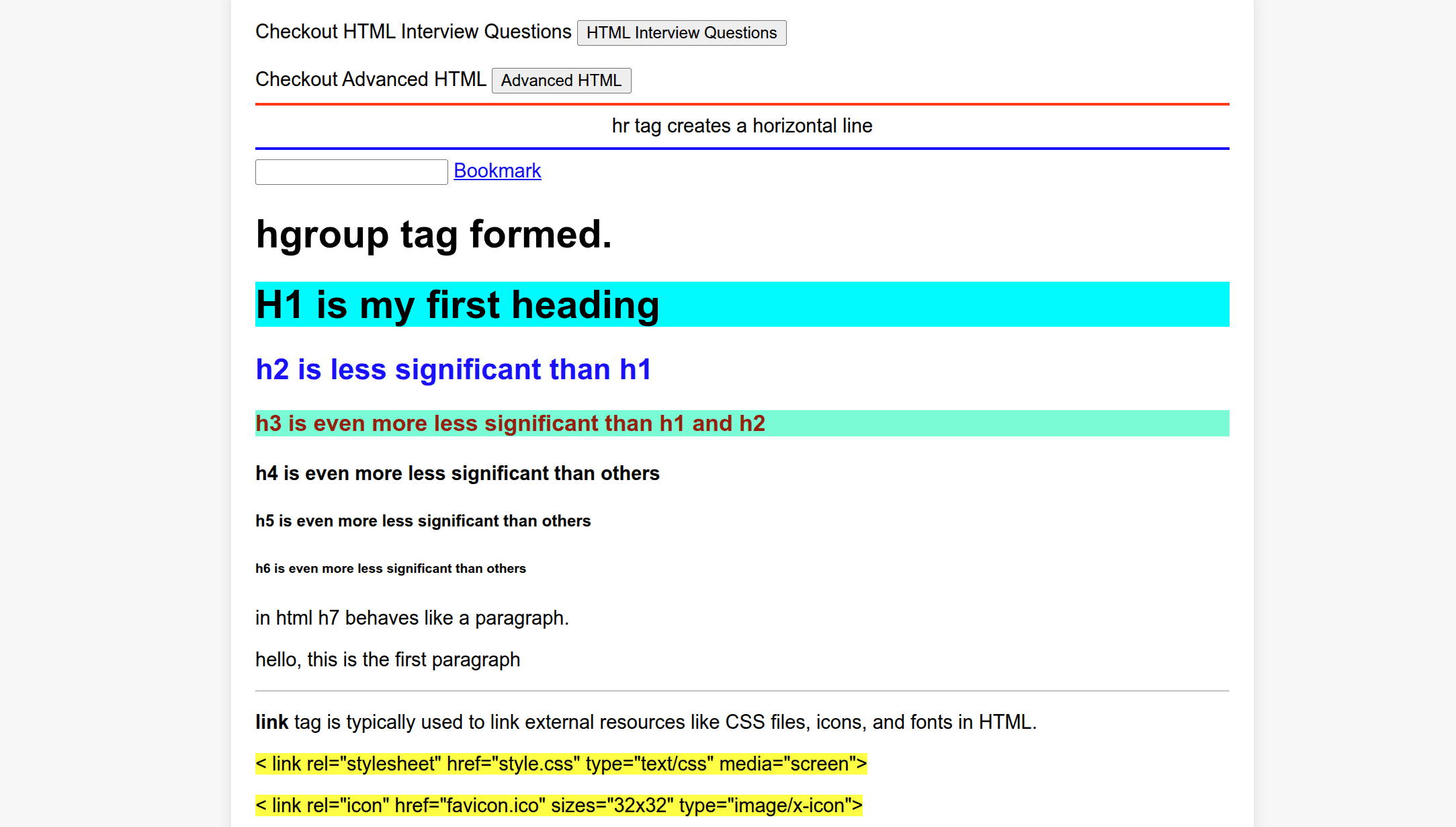 HTML Basic Cheat Sheets